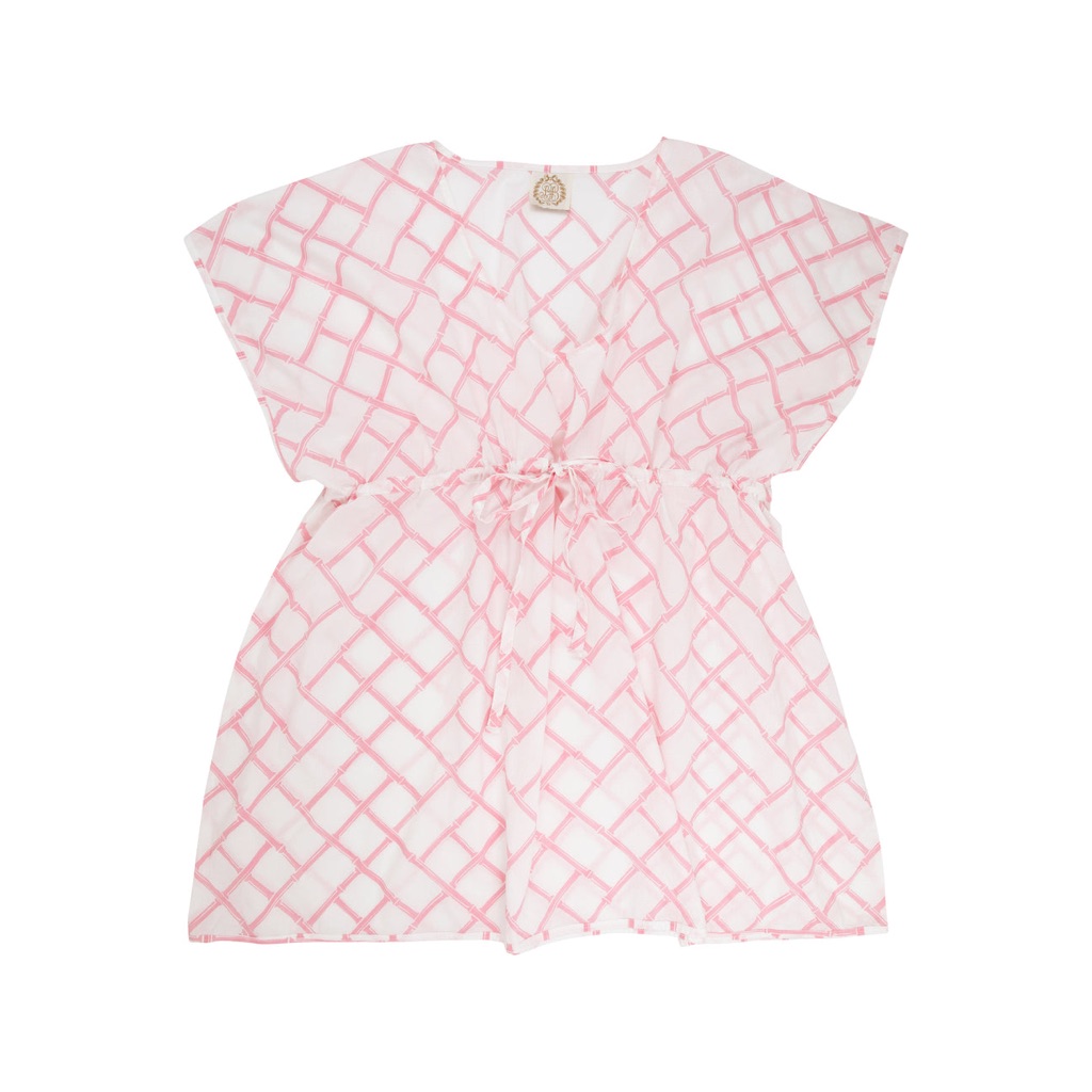 Tbbc - Tipsy Tunic - Hamptons Hot Pink Bamboo Proverbs - Ladies'